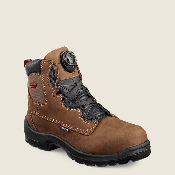 Safety Støvler Herre - Red Wing Flexbond - 6-Inch Boa® Waterproof Toe - Brune - JNOGAB-346